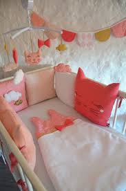 Baby Girl Cat Bed Tower Knot Cloud Rose Coral White Mustard Gold Toddler Bed Tiny Bed Bed