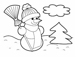 Here is the christmas coloring page for kindergarten, preschool, and little ones. Christmas Coloring Pages
