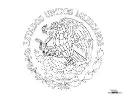 El himno nacional mexicano se canta con honor todos los lunes en las escuelas y es en el mes de septiembre que en méxico esta es la letra oficial del himno nacional: Escudo Nacional De Mexico Para Colorear Para Imprimir En Pdf 2021