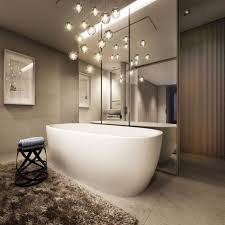 Some cleaners can also make the tub surface slippery, so be careful. Chandelier Bathtub Lighting Bathroom Design Small Modern Bathroom Chandelier Lighting