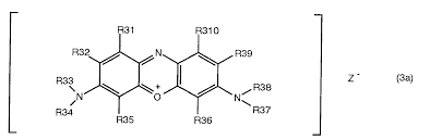 EP0580120B1 - Use of hydrophobic cationic dye in an ink layer of a thermal  transfer ink ribbon - Google Patents