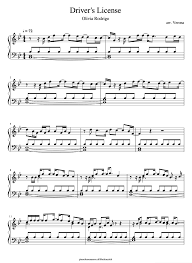 Sheet music arranged for piano/vocal/chords, and singer pro in bb major (transposable). Drivers License Olivia Rodrigo Free Sheets In 2021 Easy Piano Songs Sheet Music Flute Sheet Music
