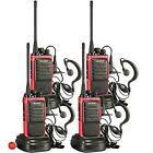 Details About Walkie Talkies For Adults Rechargeable Long Distance Range Arcshell 4 Pack Walky Two Way Radios Walkie Talkie Earpiece