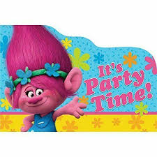 Gather guests with amazing troll birthday invitations from zazzle. Trolls Invitations X 8 Birthday Invites Party Supplies Poppy Branch For Sale Online Ebay