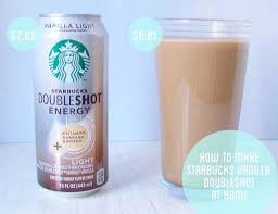 Starbucks Doubleshot Recipe 1 Cup Strong Coffee Chilled Cup Vanilla Soy Milk 1 Tablespoons F Starbucks Vanilla Coffee Recipes Starbucks Copycat Recipes
