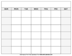 Blank Monthly Calendar Blank Monthly Calendar Free Blank Calendar Calendar Printables