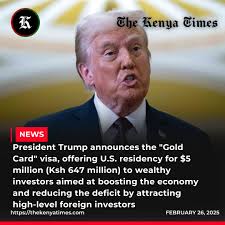 President Donald Trump announced Friday that his administration is  launching the “Trump Gold Card,” a high-priced immigration initiative that  allows wealthy individuals and later corporations to buy their way into  rapid U.S.