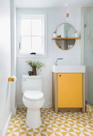 Grey wall tiles for bathroom 2021. Yellow Floor Tiles In The Bathroom Post Decor Yellow Bathrooms Bathroom Decor Bathroom Interior