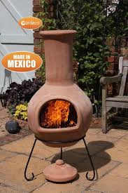Sunnydaze decor chimineas oakland living chimineas sunnydaze decor chimineas covers oakland living chimineas covers fire pit fire. Gardeco C8c 00 Extra Large Colima Mexican Chimenea Natural Terracotta Willowbay4u