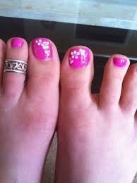 Star nail art, hello kitty nail art, zebra nail art, feather nail designs are a few examples among the various themes. Flower Design Pedicure Pink Toe Nails Pedicure Designs Toe Nail Designs