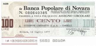 Cerca la filiale banca popolare di novara più vicina. Banknoten De Banca Popolare Di Novara Canelli 100 Lire 06m 26 Unc Banknoten