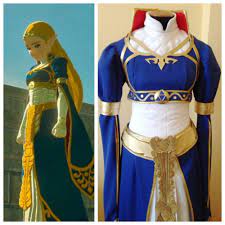 It is custom made, please write us your head circumference. Princess Zelda Breath Of The Wild Royal Dress Zelda Botw Etsy