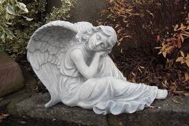 Srs101142 Engelfigur Sitzend Mit Kleid 37cm 34kg Und 60cm Lang Engel Skulptur Engel Kunst Engel