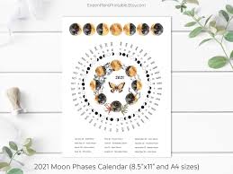 Free printable 2021 lunar calendar. Printable 2021 Moon Phases Calendar 2021 Lunar Calendar Moon Etsy In 2021 Moon Phase Calendar Lunar Calendar Moon Phases