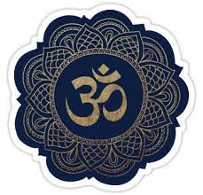 Gold Ohm Mandala Sticker By Royal Sass Om Symbol Art Om Art Mandala Drawing