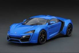 The first hypercar created by w motors, the lykan hypersport, catapulted the company to international stardom when it took center stage in universal studios' furious 7. W Motors Lykan Hypersport Royal Blue Diecast Car Hobbysearch Diecast Car Store
