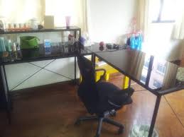 As for vhive, we would be taking the study desk (long one which can accomodate 2 pax) and mobile pedestrial together as s&amp;c dun hav. Glass Study Table From Vhive For Sale In Cavenagh Road Central Singapore Classified Singaporelisted Com