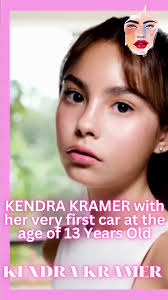 KENDRA KRAMER with her very first car at the age of 13 Years Old The teen  also shared that her car is the Jetour Ice Cream EV 2023 in the color  Strawberry, a small pure-electric vehicle that recently ...
