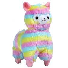 Rainbow Alpaca Keychain Plush Toy Dolls Llama Plush Cute Toys
