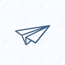 Avion De Papel Dibujo Icono Del Vector Aislado En El Fondo Dibujado A Mano De Papel Avion Icono Papel Dibujo Icono De La Aeronave Para La Infografia Sitio Web O Aplicacion Ilustraciones