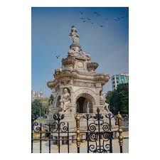 Flora Fountain, built in 1864, located ...