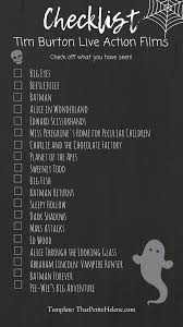 They films available feature explosions, fist fights, fire fights, ape fights, really any fight that you can think of. Checklist Tim Burton Live Action Films Tim Burton Films Horror Movies List Tim Burton