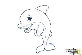 How To Draw A Cute Dolphin You Can Explore The Step S On How To Draw A Cute Dolphin For Free Dolphins Are Considered To Be C Dolphin Drawing Drawings Dolphins