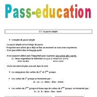 Contrairement à l'imparfait, il permet d'exprimer une actuelle ponctuelle et relativement brève sans notion de répétition ou d'habitude. Passe Simple Lecon Cm1 Conjugaison Cycle 3