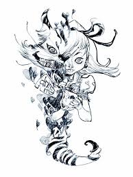 Black Alice In Wonderland Drawing Alice In Wonderland By Eric Canete Wonderland Tattoo Alice And Wonderland Tattoos Alice In Wonderland Drawings