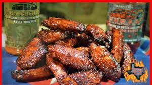 Easy grilled chicken wings cooked to a golden brown on the weber kettle grill and then glazed with bbq sauce. Crispy Grilled Wings On Weber Smoked Wing Recipe Smoked Chicken Wings On The Weber Performer Youtube