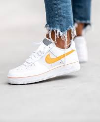 Nike Women S Air Force 1 Lo White Total Orange Sneakers Air Force Lo Nike Mode Fu In 2020 Nike Shoes Air Force Nike Air Force Beige Nike Shoes Outfits