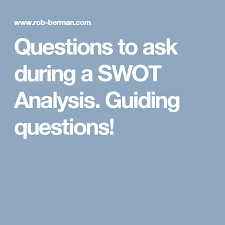 Questions To Ask During A Swot Analysis Guiding Questions Swot Analysis This Or That Questions Analysis