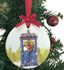 Doctor who police box tardis ornament with sound 2015 bbc santa hat 4 dr. Doctor Who Christmas Ornaments
