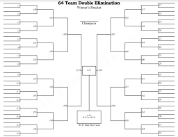 Free download 6 team tournament bracket template double elimination example. 64 Team Double Elimination Bracket Fill Out Printable Pdf Forms Online