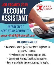 The role involves assisting accounting officials/senior management in the maintenance. Job Vacancy As Account Assistant Kkkl Express Malaysia Facebook