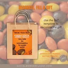 Peanut Butter Candy Bar Employee Appreciation Tag for Case Management Week  Instant Download Gift Tags for Staff Printable Gift Tag