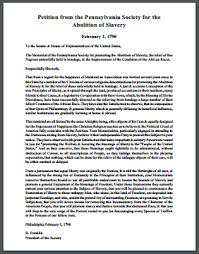Petition From The Pennsylvania Society For The Abolition Of Slavery Philadelphia February 3 1790 Benjamin Franklin President Slavery Study History Society