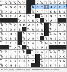 Rex Parker Does the NYT Crossword Puzzle: Typographers gap  FRI 9-18-20   Fortification-breaching bomb  Vacation locale for President Gerald Ford   Lucky thing to hit in ping-pong  Member of South Asian diaspora