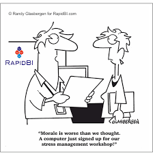 The present changes the past. Change Management Jokes