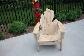 Michigan Shaped Adirondack Chair Michigan Fly Company Michigan Shaped Adirondack Chair Chair