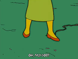 Browse latest funny, amazing,cool, lol, cute,reaction gifs and animated pictures! Scared Marge Simpson Gif Find Share On Giphy