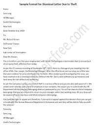 Dismissal Letter Due To Theft Employee Termination Letter Lettering Templates Letter Sample