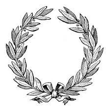 Black And White Wreath Graphic Vintagefeedsacks Laurel Wreath Wreath Drawing Vintage Wreath