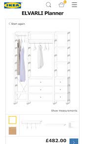 Ikea Elvarli Open Wardrobe 3 Sections Open Wardrobe Ikea Storage System