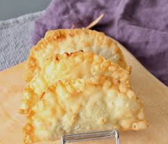 Tschebureki Russische Teigtaschen Teigtaschen Russische Teigtaschen Lebensmittel Essen