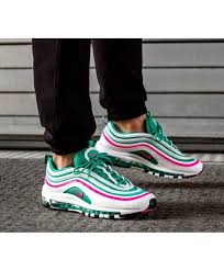 Nike Air Max 97 White Pink Green Black Trainers Nike Air Max Air Max Air Max 97