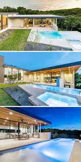 This New Family Home In Austin Texas Lives Among The Trees Pool Houses Modern Pools Architecture