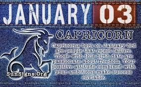 January 3 Birthday Horoscope Personality Sun Signs Birthday Personality January Birthday Sign Birthday Horoscope