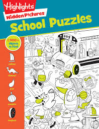 List of hidden object games, listed alphabetically with photos of the game's cover art when available. School Puzzles Highlights Hidden Pictures Highlights 9781684376551 Amazon Com Books