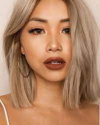 # frauen # frisuren #haare. Frisuren Frauen Mittellang Bob Schnitt Frisuren Trends 2020 Minimales Make Up Grosse Kreolen Frisuren Kurze Haare Blond Bob Frisur Bob Frisuren Mittellang Blond